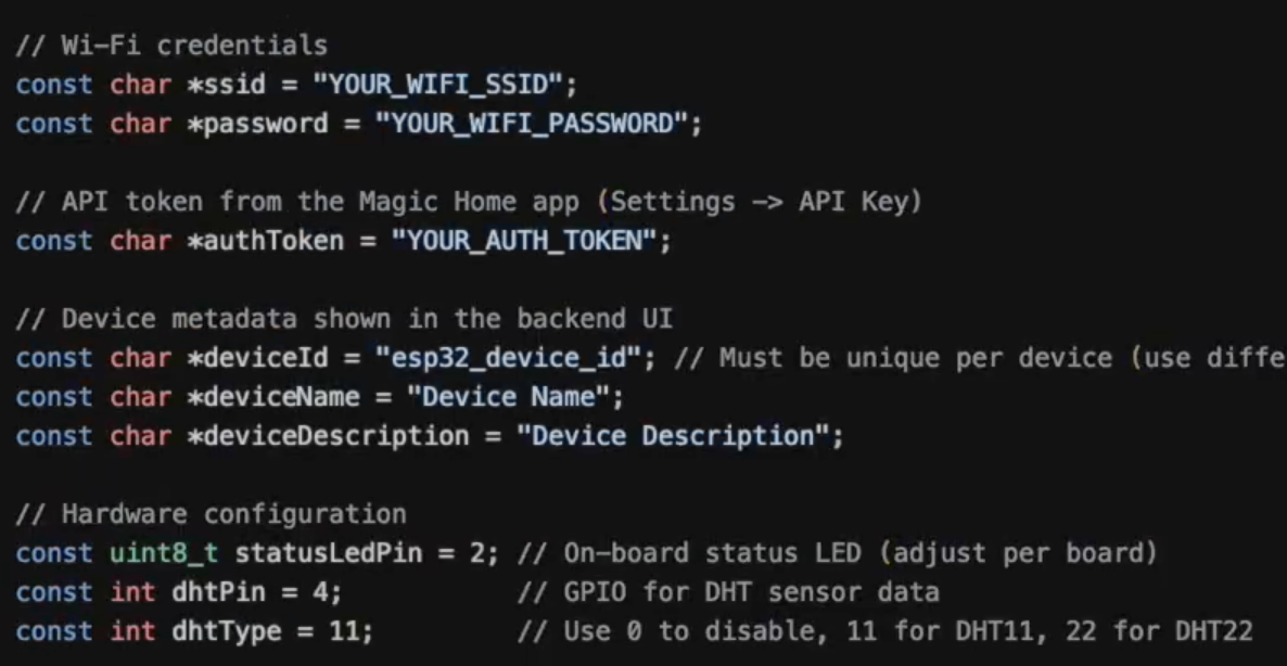 Wi-Fi and Auth token